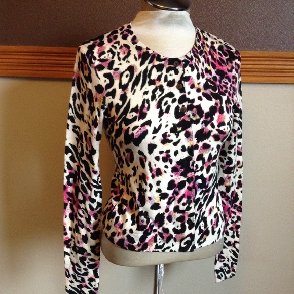 Diane Von Furstenberg Sweaters - DIANE VON FURSTENBERG leopard ibiza cardigan S dvf